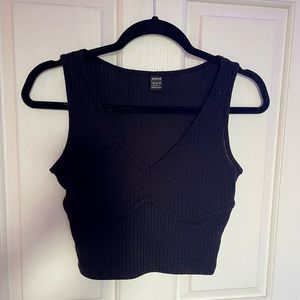 Ribbed Cropped Tank Top